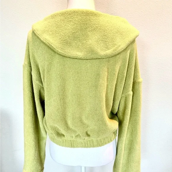Free People Beach French Terry Pullover | Green | Soft | EUC | XS Oversized - Picture 4 of 5